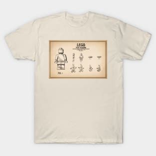 Lego Toy Figurine Patent Drawing - S T-Shirt